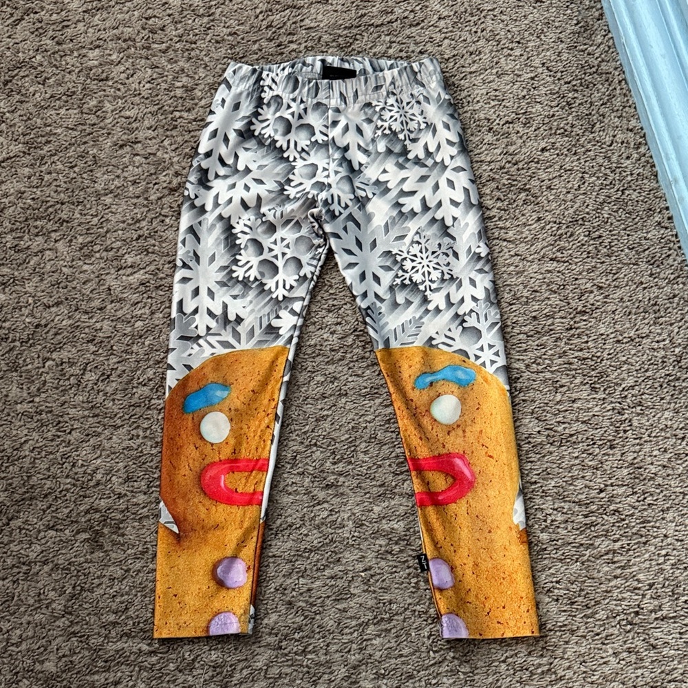 Zara Terez Festive Gingerbread and Snowflake Leggings